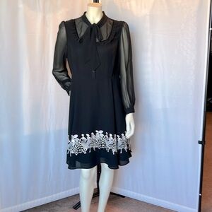 PASSION Embroidered Chiffon Dress